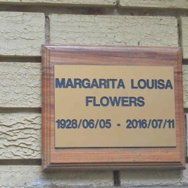 FLOWERS Margarita Louisa 1928-2016