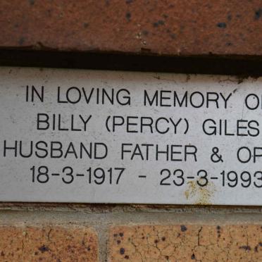 GILES Billy 1917-1993