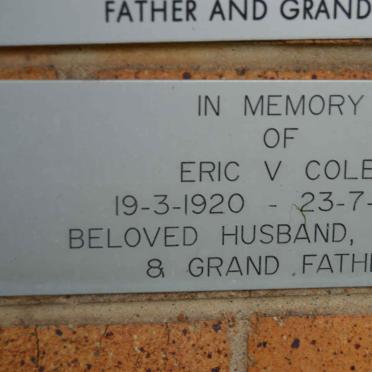 COLE Eric V. 1920-1997