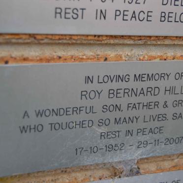 HILL Roy Bernard 1952-2007