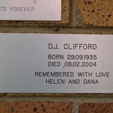 CLIFFORD D.J. 1935-2004