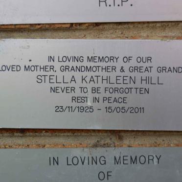 HILL Stella Kathleen 1925-2011