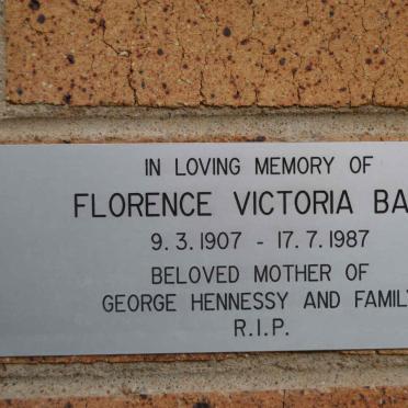 BAKER Florence Victoria 1907-1987