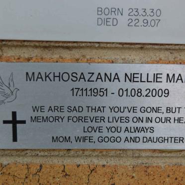 MALETE Makhosazana Nellie 1951-2009
