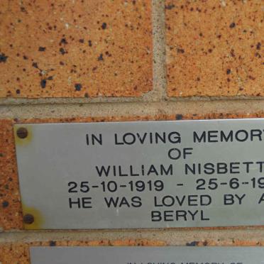 NISBETT William 1919-1988