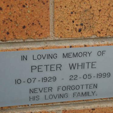WHITE Peter 1929-1999