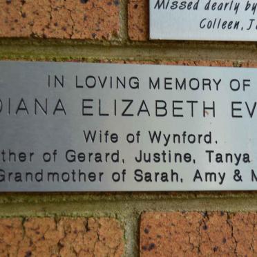 EVANS Diana Elizabeth