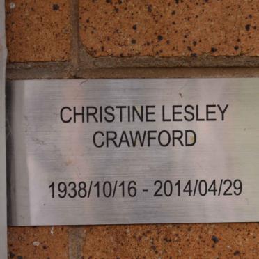 CRAWFORD Christine Lesley 1938-2014