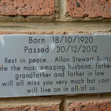 BRITTON Allan Stewart 1920-2012