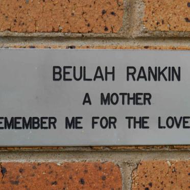 RANKIN Beulah