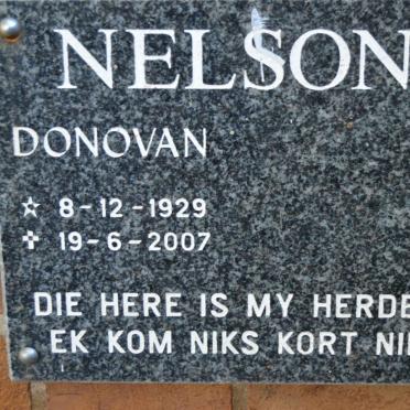 NELSON Donovan 1929-2007