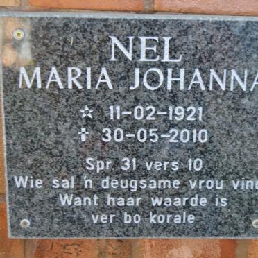 NEL Maria Johanna 1921-2010