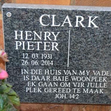 CLARK Henry Pieter 1931-2014