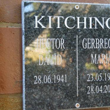 KITCHING Hector David 1941- &amp; Gerbrecht Maria 1946-2015
