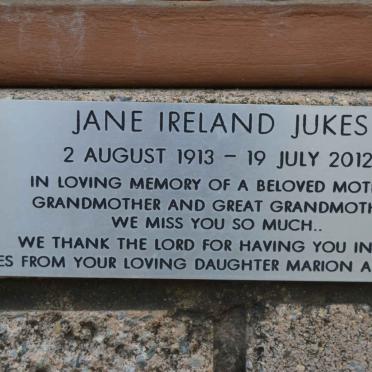 JUKES Jane Ireland 1913-2012