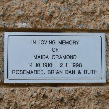 CRAMOND Maida 1910-1998