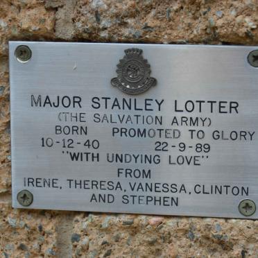 LOTTER Stanley 1940-1989