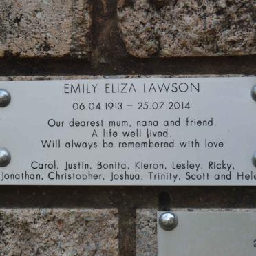 LAWSON Emily Eliza 1913-2014