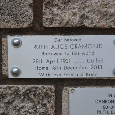 CRAMOND Ruth Alice 1931-2013