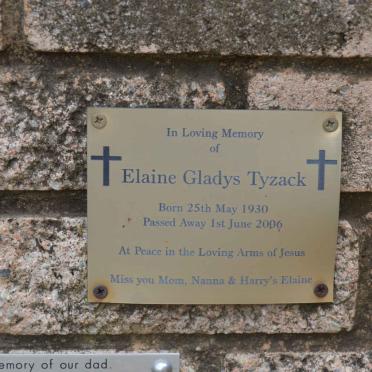 TYZAK Elaine Gladys 1930-2006