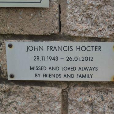 HOCTER John Francis 1943-2012
