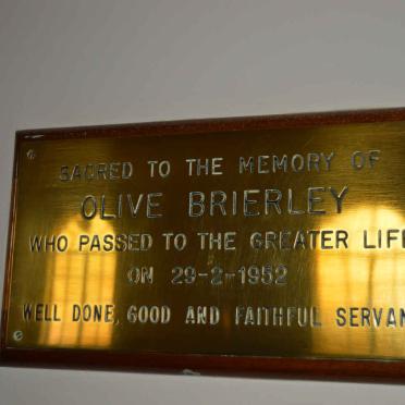 BRIERLEY Olive -1952