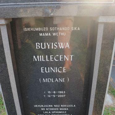 BAMBISA Buyiswa Millecent Eunice nee MDLANE 1963-2007