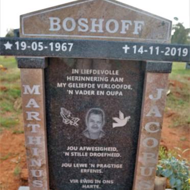 BOSHOFF Martinus Jacobus 1967-2019