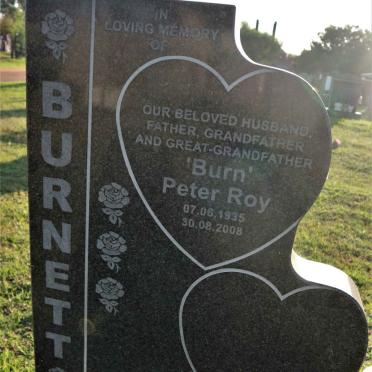 BURNETT Peter Roy 1935-2008
