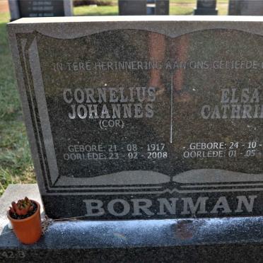 BORNMAN Cornelius Johannes 1917-2008 &amp; Elsa Cathrina 1921-2008