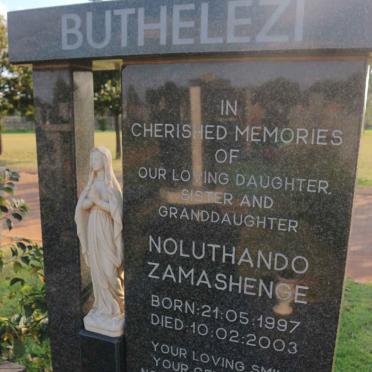 BUTHELEZI Noluthando Zamashenge 1997-2003