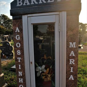 BARRETO Agostinho Telo 1953-2010 &amp; Maria Doris Fernandes 1958-2018
