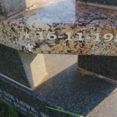 BOSCH Johan Gerhard 1953-2014 &amp; Nicolene 1958-