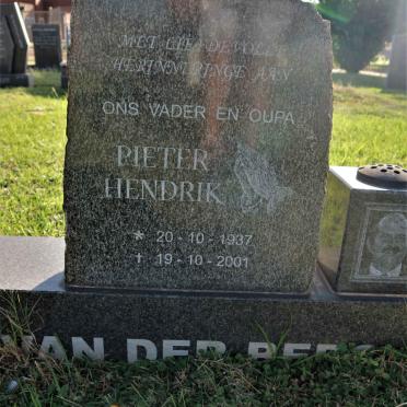 BERG Pieter Hendrik, van der 1937-2001