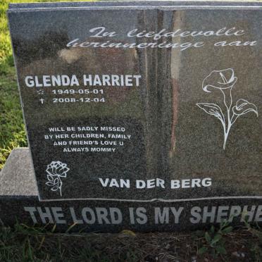BERG Glenda Harriet, van der 1949-2008