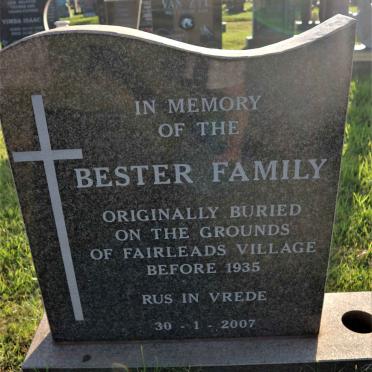 BESTER Family In Memory