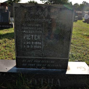 BOTHA Pieter 1935-2003
