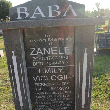 BABA Emily Viclogie 1957-2020 :: BABA Zanele 1973-2012
