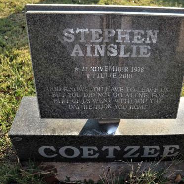 COETZEE Stephen Ainslie 1938-2010