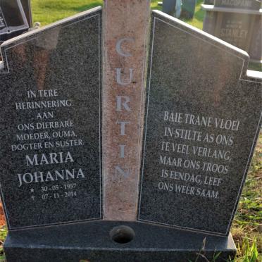 CURTIN Maria Johanna 1957-2014