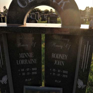 CLARK Rodney John 1948-2016 &amp; Minnie Lorraine 1948-2016