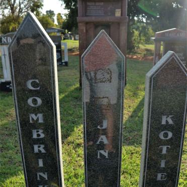 COMBRINK Jan 1945-2009 &amp; Kotie 1938-