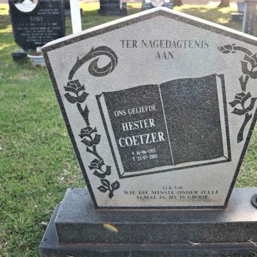 COETZER Hester 1911-2001
