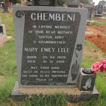 CHEMBENI Mary Emily Lele 1928-2018