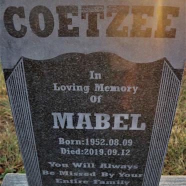 COETZEE Mabel 1952-2019