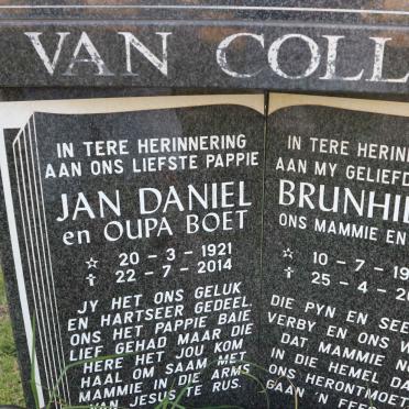 COLLER Jan Daniel, van 1921-2014 &amp; Brunhilde 1927-2011