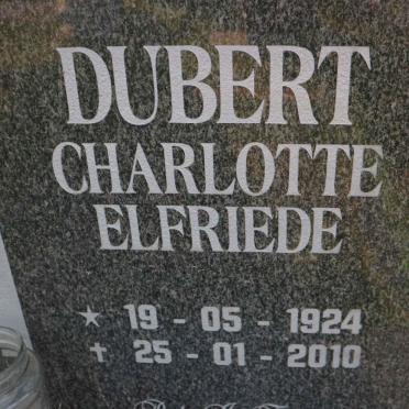 DUBERT Charlotte Elfriede 1924-2010