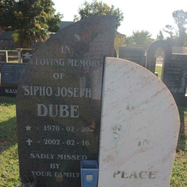 DUBE Sipho Joseph 1970-2002