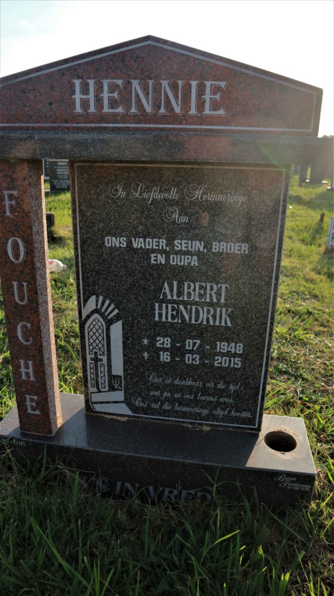 FOUCHE Albert Hendrik 1948-2015