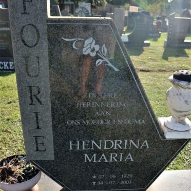 FOURIE Hendrina Maria 1929-2003